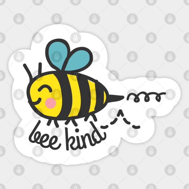 Bee kind! Sticker by UniqueDesignsCo